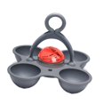 thumbnail image 4 of Temporizador de huevos para cocinar fácilmente. Capacidad para 4 huevos. Accesorios de cocina. Compacto para hervir. Gris rojo, 4 of 9