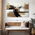 thumbnail image 3 of Elephant Stock Beige Chaotic Streaks I Wall Art - Horizontal Canvas Wall Art - Living Room Wall Decor - Abstract Canvas - Black And White Decor - 51" x 34", 3 of 8