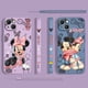 thumbnail image 2 of Funda de teléfono de Mickey y Minnie rosa para Apple iPhone 14, 13, 12 Mini, 11 Pro, XS, MAX, XR, X, 8, 7, 6S, SE Plus Fivean unisex, 2 of 2