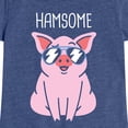 thumbnail image 3 of Instant Message - Hamsome Pig - Toddler & Youth Girls Short Sleeve Graphic T-Shirt, 3 of 6