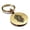 Gold, variant on Stainless Steel Alphabet Letter Z initial Round Medallion Keychain Circle Ring