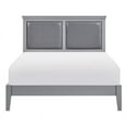 thumbnail image 3 of Lexicon Seabright Traditional Wood and Faux Leather California King Bed in Gray, 3 of 6
