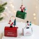 thumbnail image 1 of Christmas Mailbox Pendant Christmas Ornaments Resin Hanging Accessories Gift Metal Art Craft Creative Home Christmas DecorationsC He Qiyong unisex, 1 of 1