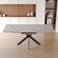 thumbnail image 5 of Sumdeal 62"-78" Modern Mid-Century Dining Table,Gray, 5 of 5