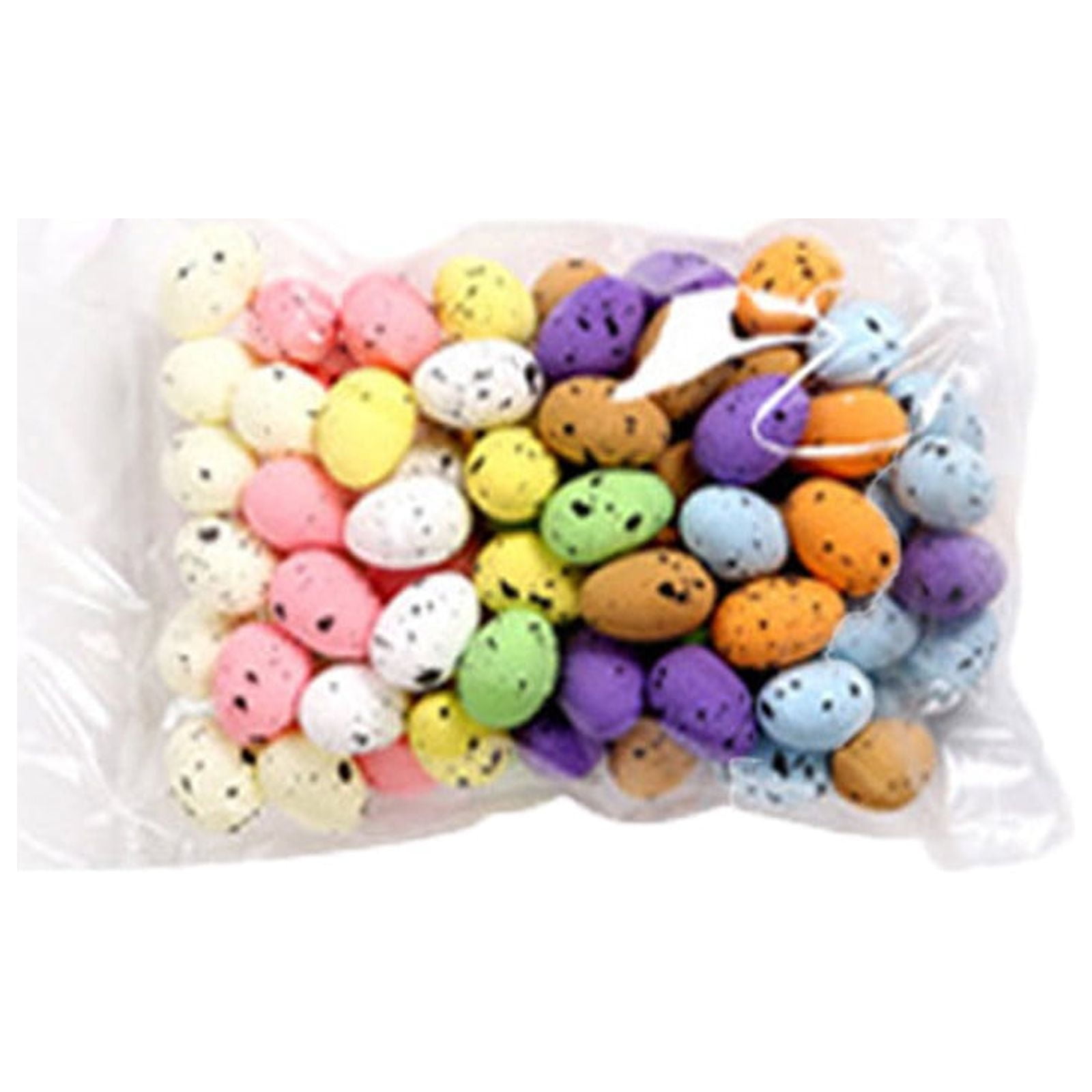 0.71" Easter Eggs - Foam Easter Eggs (100 Pcs/Pack),Fillable Empty Eggs Bulks,Easter Basket Stuffers,School Classroom Prizes,Easter Egg Hunting Party Favors 1