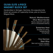 Messermeister Oliva Elite 6-Piece Magnet Block Set