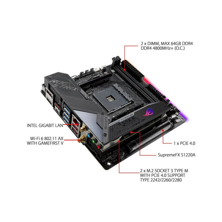Asus ROG Strix Strix X570-I Gaming Desktop Motherboard - AMD X570