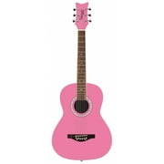Daisy Rock Guitars Bubble Gum Pink Acoustic Guitar