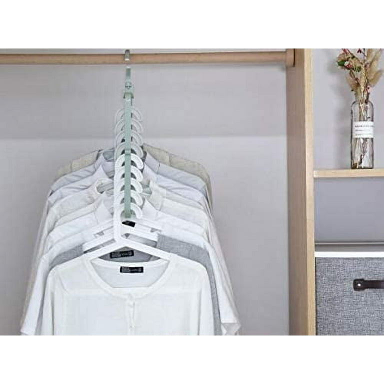 1-6-12-24-30 Pcs Clothes Hanger Connector Hooks Cascading Home Closet Clip  Space Saving Organizer White