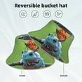 thumbnail image 2 of KLL Butterfly Landing On Head Dumpy Frog for Bucket Hat for Women Men Packable Travel Beach Sun Hat Outdoor Rave Accessories Reflective Fisherman Cap, 2 of 6