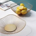 thumbnail image 3 of Cesta de frutas sencilla, estilo nórdico, plato de frutas para el hogar, plato de frutas de hierro para sala de estar, merienda, cuenco de frutas creativo, cesta de almacenamiento, 3 of 5