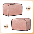 thumbnail image 3 of Kdxio Rose Gold Glitter Print Toaster Cover Bread Machine Cover Fits for Most Standard 2 Slice Toasters,Keep Toaster Free From Dust And Fingerprint Oven Dustproof Cover, 3 of 7