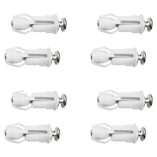 8X Tornillos de Asiento de Inodoro Y Tornillos de Tapa de Inodoro Tornillos de Bisagras de Fijación Superior de Acero Inoxidable, para Asiento de Inodoro Piezas de Repuesto