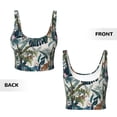 thumbnail image 6 of Sports Bra For Women, Hawaiian Style Giraffei Sports Bras For Women High Support, Workout Tank Tops Woman With Removable Cups, 6 of 8