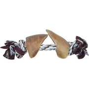 Rope N' Hooves: Beef Hooves & Tug Rope Dog Chew & Toy, 1 ct