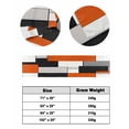 thumbnail image 6 of Xipuska Burnt Orange Black Grey Bed Runners for Cal King Size Bed, Decorative Bed Throws for Foot of Bed, Modernism Art Geometric Bed Runner Sofa Throw Bedding Scarf Protector Slipcover for Bedroom, 6 of 6
