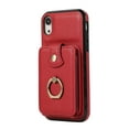 thumbnail image 6 of Wallet Case for iPhone XS Max, Kickstand Ring Holder Premium PU Leather Case with Crossbody Strap,Card Holder Slot Money Pocket 360°Rotation Metal Ring Grip Kickstand Cover,Red, 6 of 8