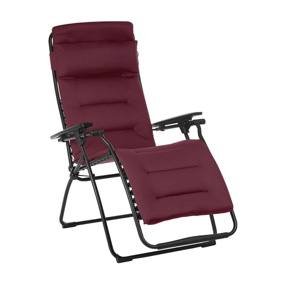 Lafuma Futura Air Comfort Fauteuil Inclinable Zéro Gravité Intérieur Extérieur, Bordeaux