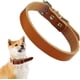 thumbnail image 3 of collar de perro de cuero enrollado – Collares cómodos para medianos., 3 of 5
