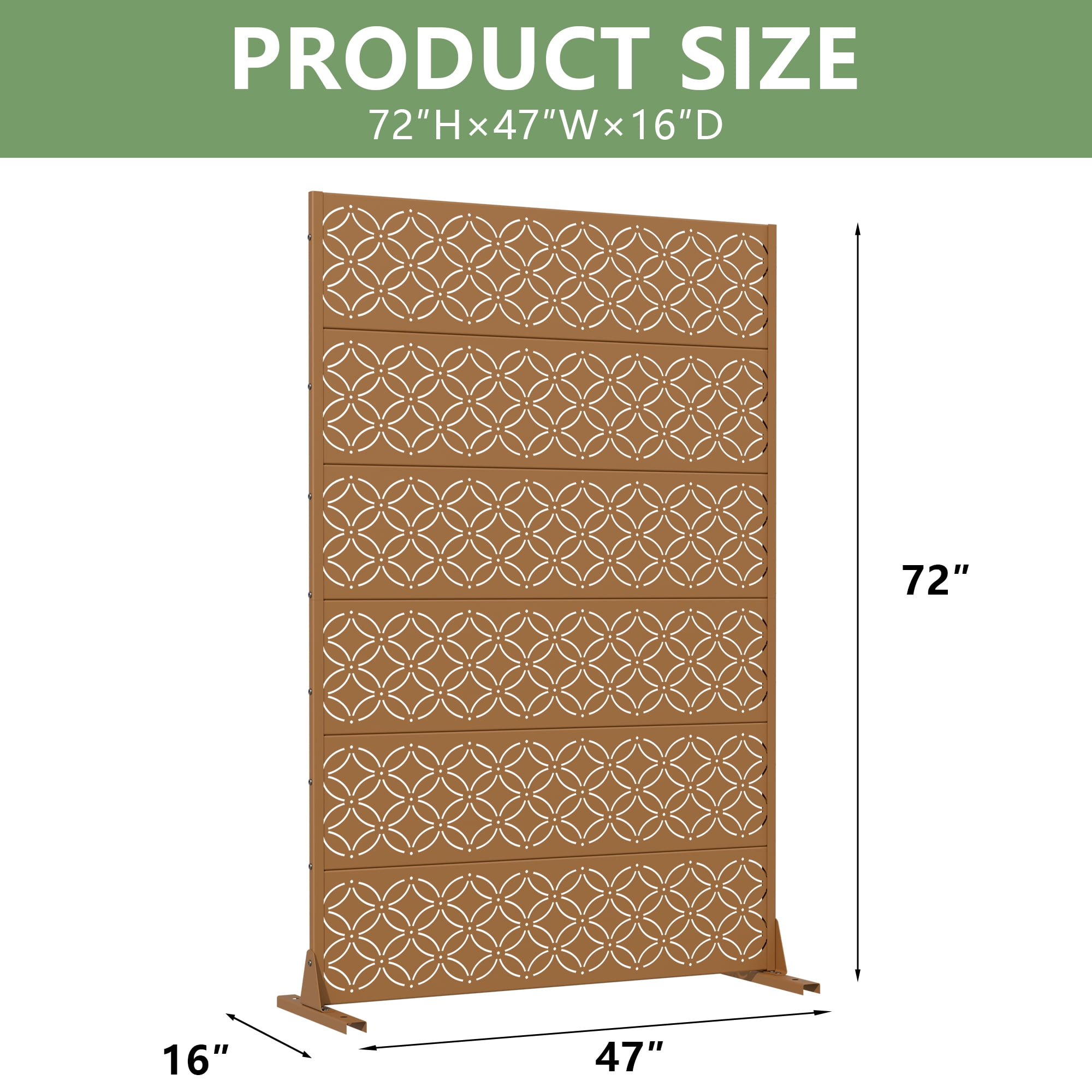 Privacy Metal Screen Fence Panel