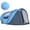 Blue, variant on Outsunny 4 Person Camping Tent Automatic Pop Up Tent with Carry Bag Doors