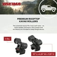 thumbnail image 4 of YAKIMA HandRoll Rooftop Mounted Kayak Rack for Vehicles, Set of 2 Rollers, 4 of 11