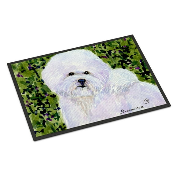 Carolines Treasures SS8817MAT Bichon Frise Doormat 18x27 27"L x 18"W multicolor