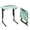 Sea Blue, variant on Folding TV Tray Table,Adjustable TV Dinner Table with Sturdy MDF Top,Eating Trays for Living Room with No Assembly Required