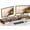 Walnut, variant on BONTEC Dual Monitor Stand Riser, Adjustable Wooden Desk Organizer for PC, Laptop and Printer, 31.5-42.5 Inch, Black