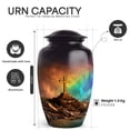 thumbnail image 2 of Yatskia Cross with Rainbow Little Cremation Keepsake Urn for Ashes Adult Brother and Sister, Large Funeral Burial Urns for Human Ashes Adult, (Classic 10 Inch and 3 Inch), 2 of 8