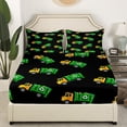 thumbnail image 3 of Erosebridal Cartoon Vehicle Sheet Set Full, Garbage Car Bedding Sets Full Size, Trash Truck Decor, 3 of 7