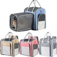 thumbnail image 2 of Mochila expandible de malla para gato, Transportín para mascotas al aire libre, perros pequeños, cachorros, gatitos, gran capacidad, accesorios de bolsos, 2 of 4