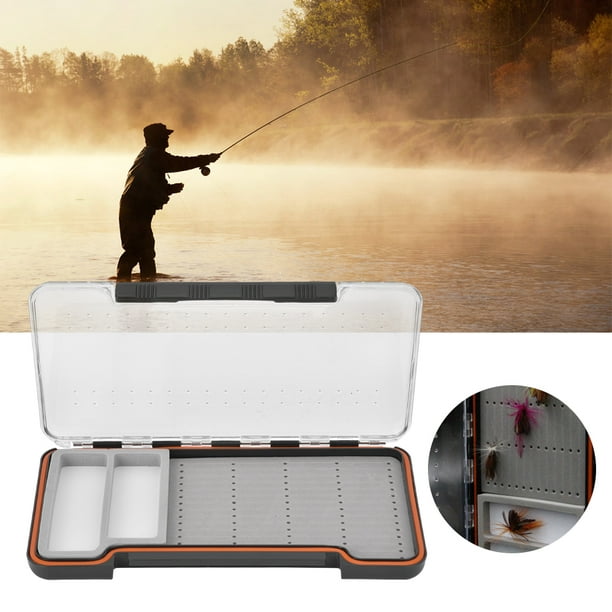 Fishing Accessory,Transparent Fly Lure Box Fly Lure Container Bait Tackle  Box Next-Gen Design 