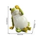thumbnail image 2 of Estatua de rana para jardín | Figura de resina para exteriores para decorar patios y jardines | Adorno de jardín divertido y divertido, 2 of 5