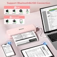 thumbnail image 4 of Impresora portátil Phomemo M834 Bluetooth Thermal 300dpi Rosa, 4 of 8