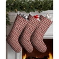 thumbnail image 3 of 3 Pcs Christmas Stockings,Red Christmas Reindeer Pattern Stockings Christmas,14.8'' Xmas Stockings,Christmas Party Favors,Christmas Party Decorations,Christmas Stockings Personalized, 3 of 5