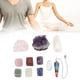 thumbnail image 3 of Kit de Cristales Curativos, Colgante de Péndulo, Amatista, Cuarzo Rosa, Juego de Piedras de Energía de Chakra con Caja de Almacenamiento para Curación de Chakras, Meditación, Relajación, Decoración de Ecomeon no, 3 of 6
