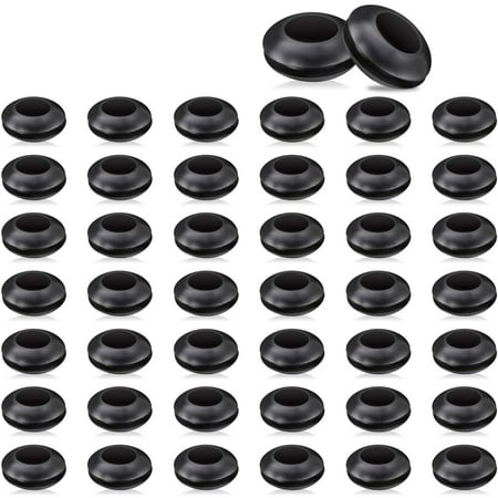 

50 Pack Airlock Grommet Fermenter Cover Ring for Jars Straws Airlock Beer Wine Plastic Barrel Cooker Cover 1.59 cm OD and 0.95 cm ID