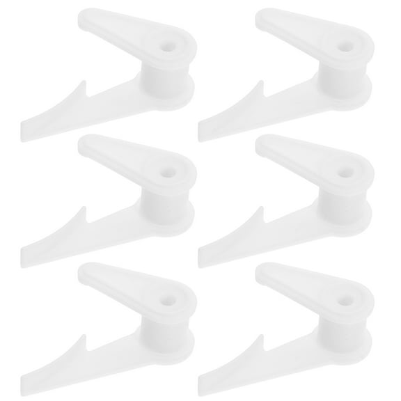 FONDOTIN Light Fixture Installation Clips PP White Versatile Application for Lamp 6Pcs
