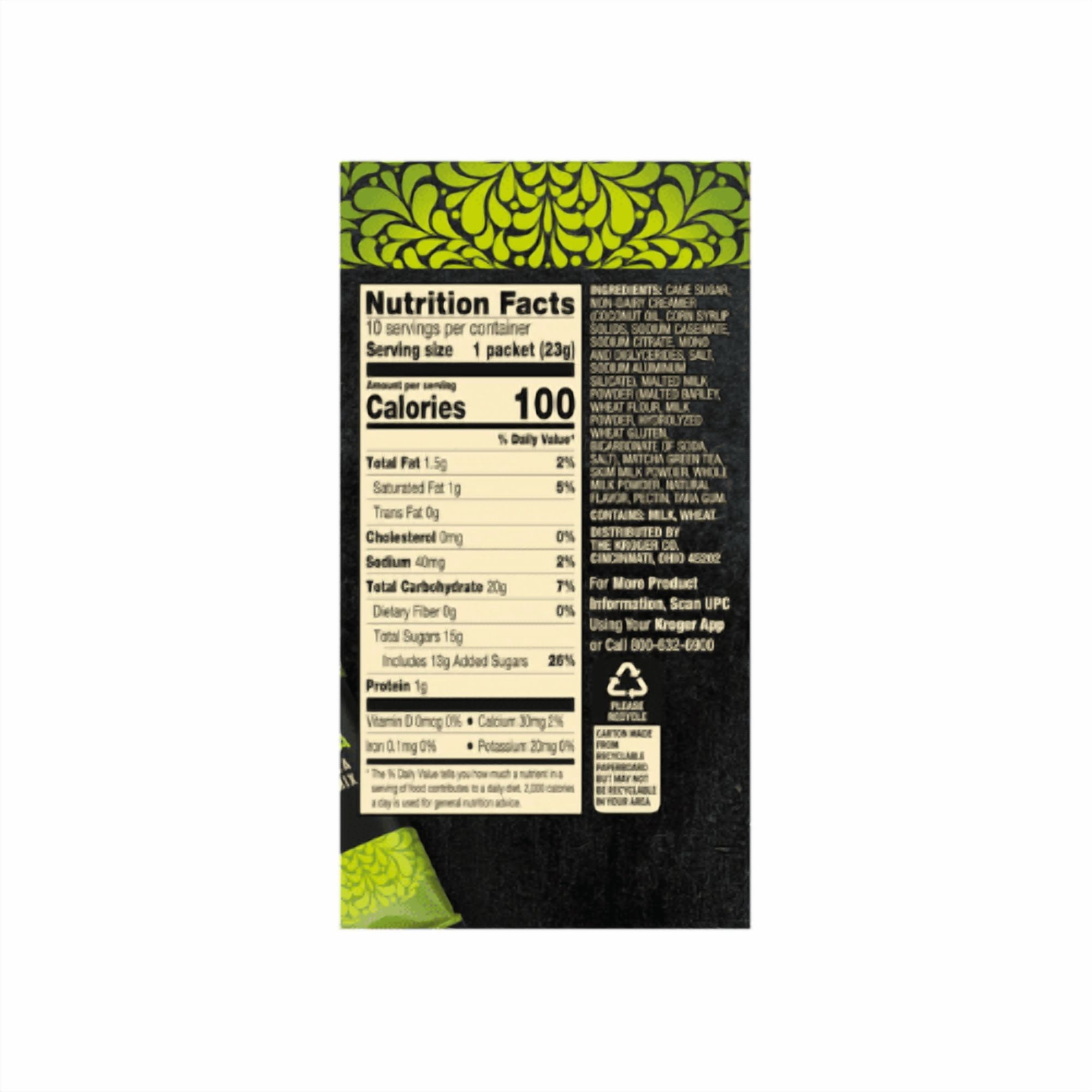 Private Selection Matcha Green Tea Latte Mix, 2 Packets