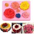 thumbnail image 3 of 2 uds moldes de silicona con flores rosas, molde para pastel de Chocolate, herramientas de decoración de pasteles de boda, moldes para pasteles Sugarcraft y Fondant, 3 of 4