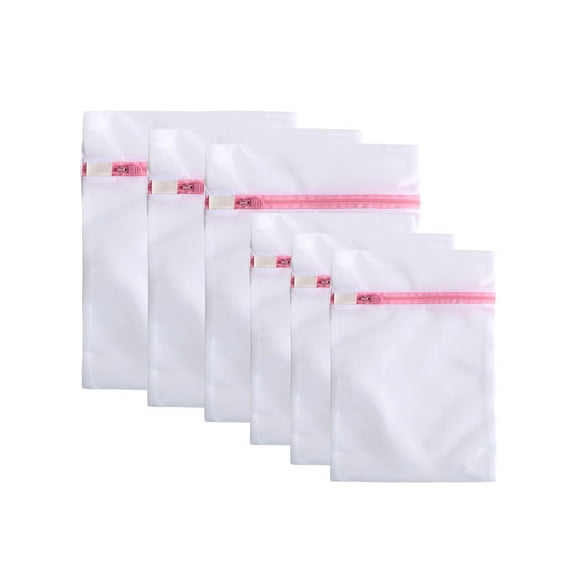 Traveling Washing Laundry Bags Socks Underwear Clothes Net Mesh Bag Set (Pink)