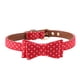thumbnail image 5 of Collar de lunares para perro y gato, pajarita ajustable de cuero PU para perro (rojo, 1,3 x 32 cm/0,5 x 12,6 pulgadas), 5 of 8