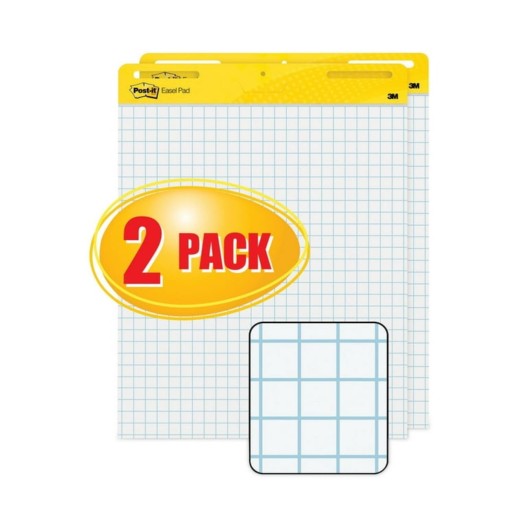 Post-it Self-Stick Easel Pads, 25 x 30, White, 30 Sheets, 2/Carton (560)