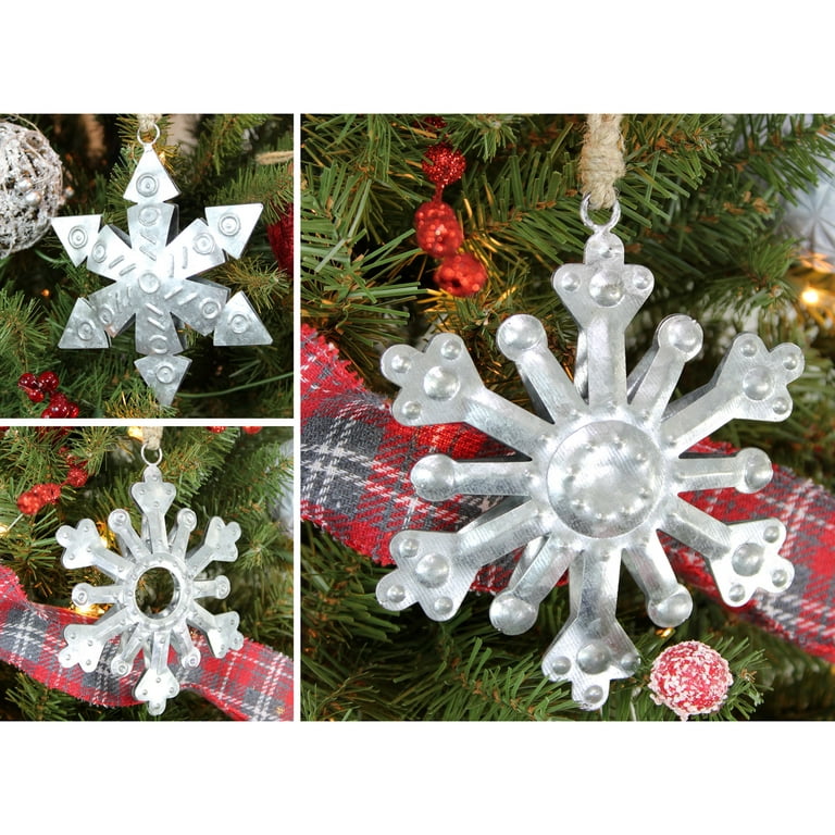 Country Snowflake Decor White Distressed Snowflake Farmhouse -    Snowflake decorations, Country christmas decorations, Christmas decorations  rustic