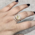 thumbnail image 5 of Natural Citrine Ring, Rough Citrine Gemstone Ring, November Birthstone, Dual Band, 925 Sterling Silver, Womens Ring, Christmas, Thanksgiving, Handmade, Statement Jewelry, Rough Gemstone Jewelry, 5 of 6