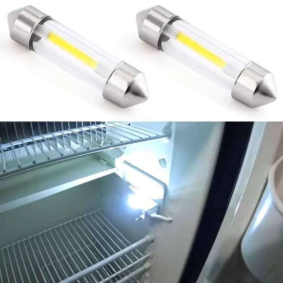 Bombilla LED Dobertry RV para frigorífico, 12 V DC, 1 W, 130 lm, blanca, 6000 K
