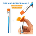 thumbnail image 2 of 12Pcs Large Synthetic Paint Brushes Bulk with Wooden Handle, 2 of 6