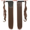 thumbnail image 2 of SEGO One Piece Ponytail Hair Extensions Clip in Wrap Around on Pony Tail Thick Real Natural Synthetic Fibre Ponytail Hairstyle Hairpiece for Women, 2 of 9