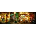 thumbnail image 3 of Alvez, A. - Perez, A. 24x11 Black Modern Framed Museum Art Print Titled - BCN Street, 3 of 5